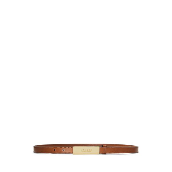 Logo Leather Skinny Belt | Ralph Lauren (UK)