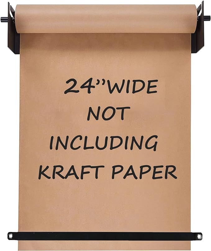 Fitous 24”Kraft Paper Dispenser Holder Wall Mount, Heavy-Duty Paper Cutter Butcher Paper Dispen... | Amazon (US)