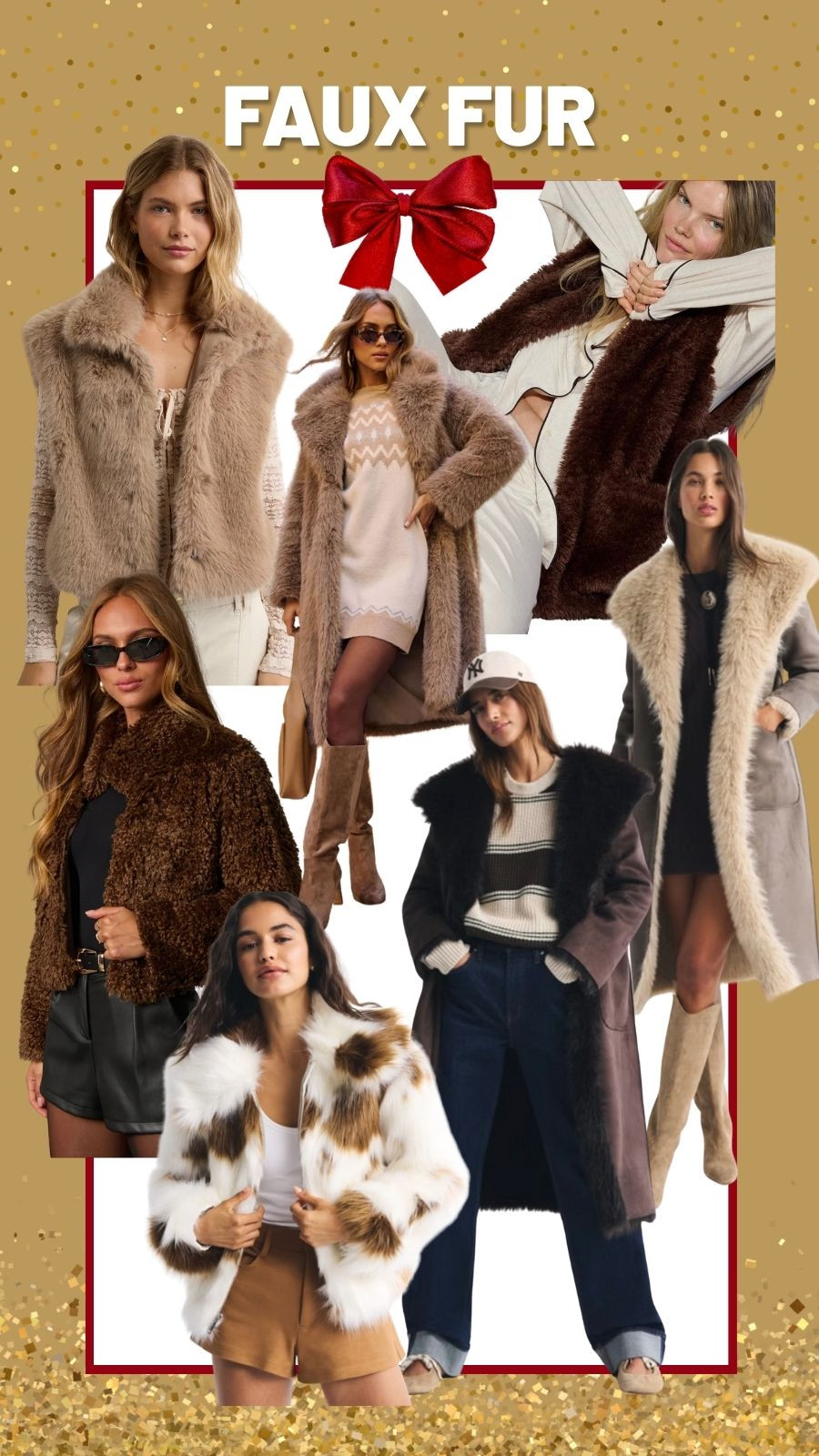 Faux fur in every color to bring style to your winter wardrobe! 

 #LTKHoliday #LTKSeasonal #LTKMidsize