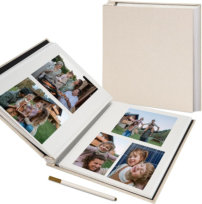 Vienrose Large Photo Album Self Adhesive for 4x6 5x7 8x10 Pictures Scrapbook Album DIY Scrap Book... | Amazon (US)