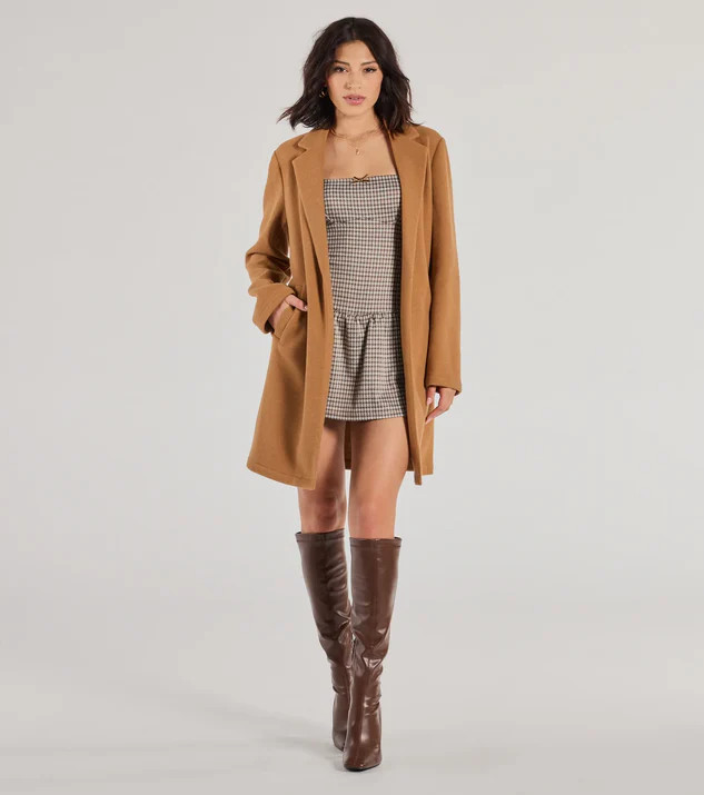 Perfect Chic Faux Wool Trench Coat | Windsor Stores