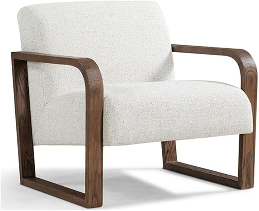 Kosas Home Lexington Upholstered Modern Fabric Accent Chair in Oatmeal | Amazon (US)