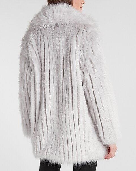 Oversized Faux Fur Coat | Express