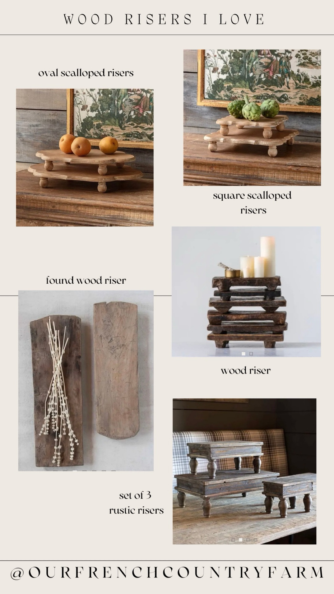 These footed wood risers add so much warmth to your shelves or counter spaces!

#LTKfamily #LTKhome