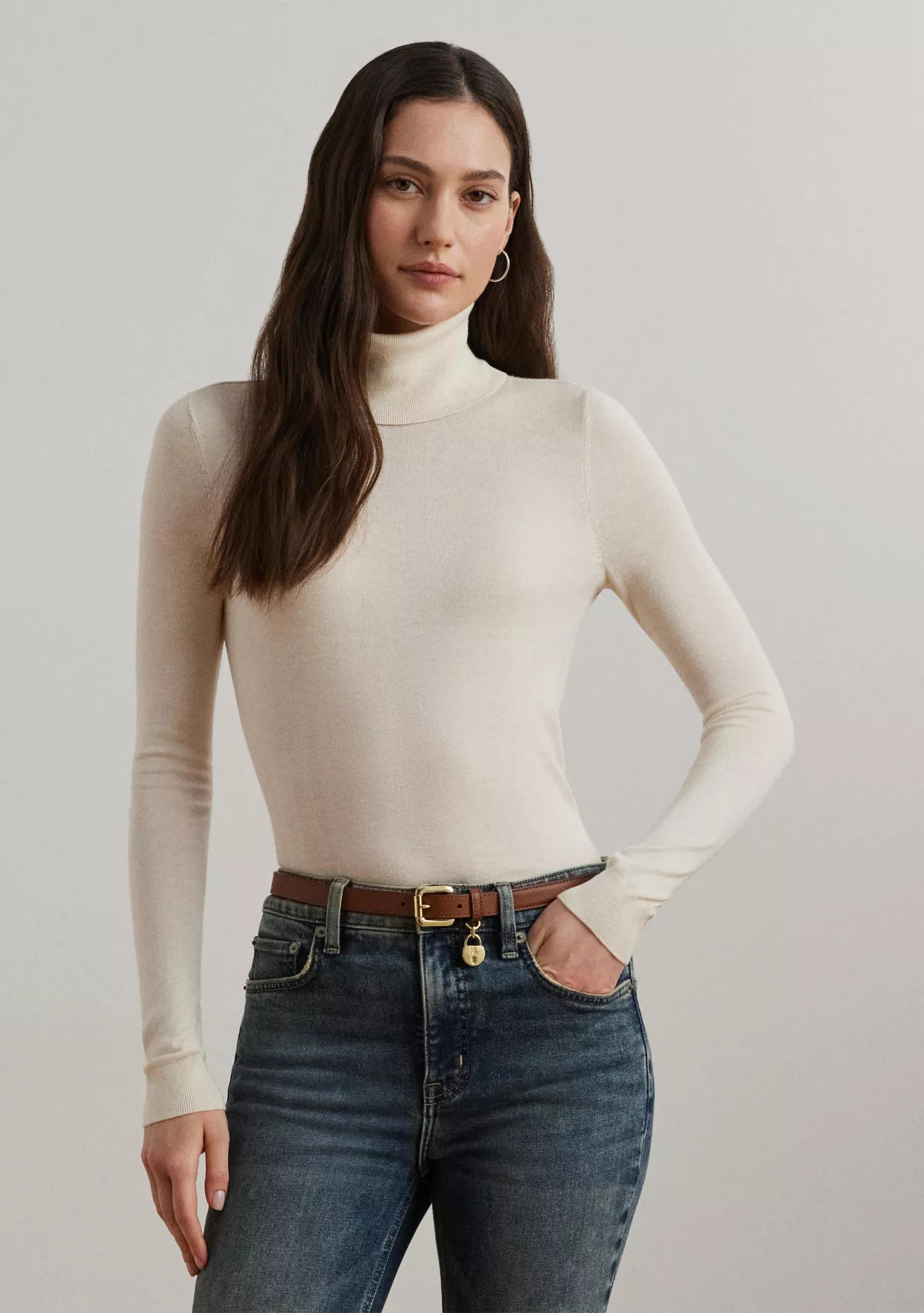 Women's Silk-Blend Turtleneck Sweater | Belk