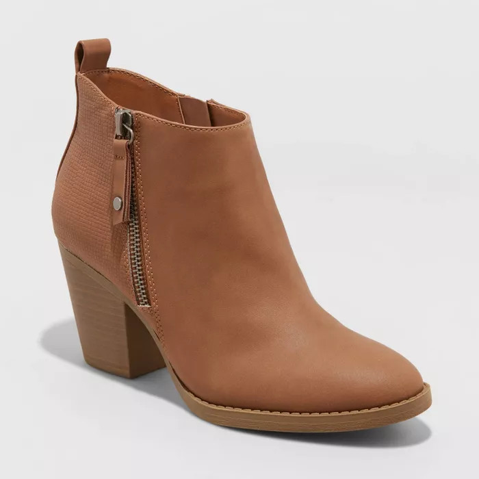 Women's Jameson Double Zip Western Bootie - Universal Thread™ | Target