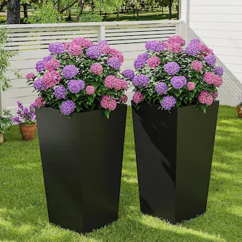 Garvee 30 in Tall Planters for Outdoor Plants Large Planters Set of 2/ Indoor Plant Pots Boxes Fl... | Lowe's