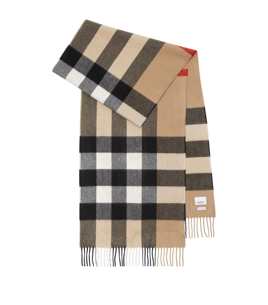 Cashmere Check Scarf | Harrods