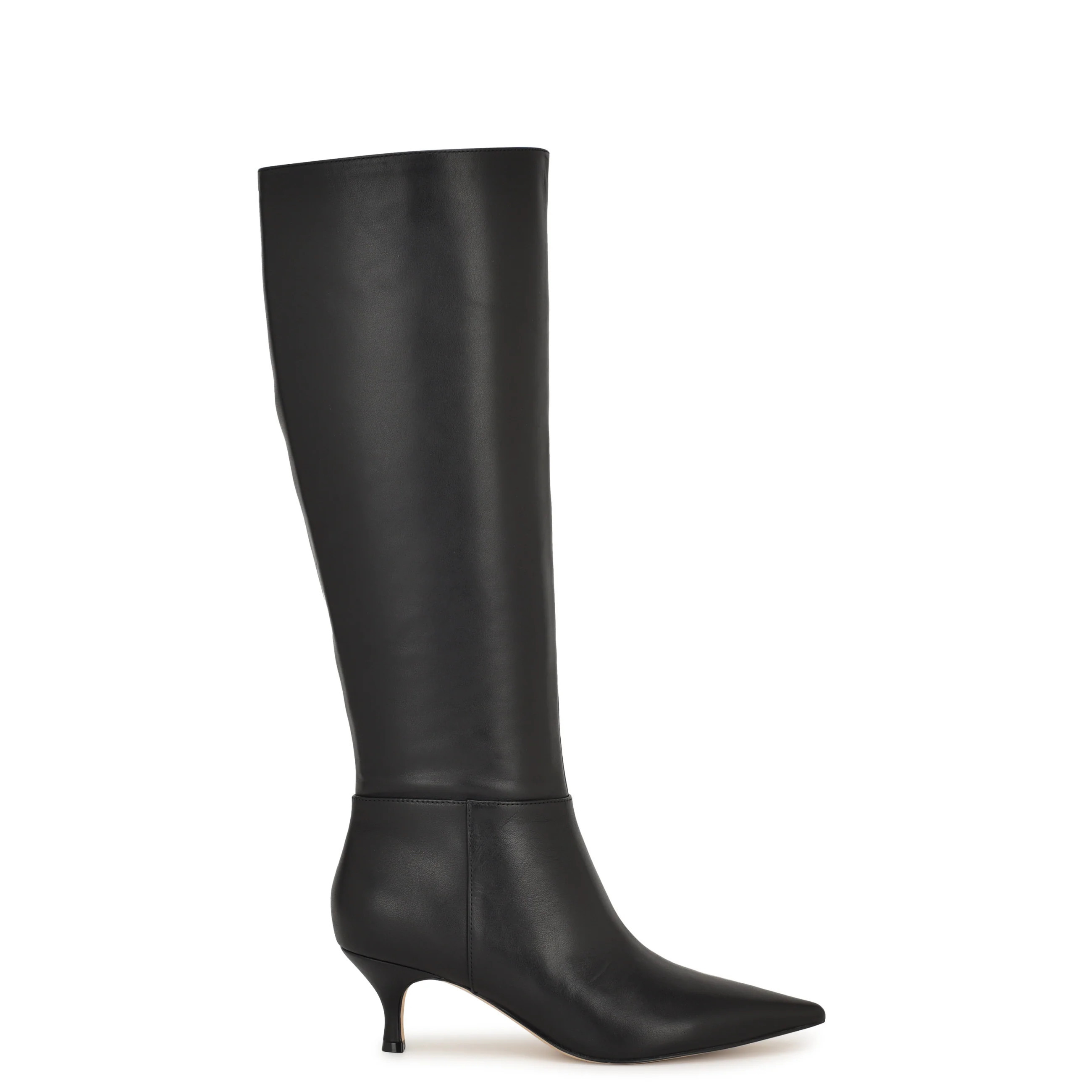 Somas Kitten Heel Knee High Leather Boots | Nine West (US)