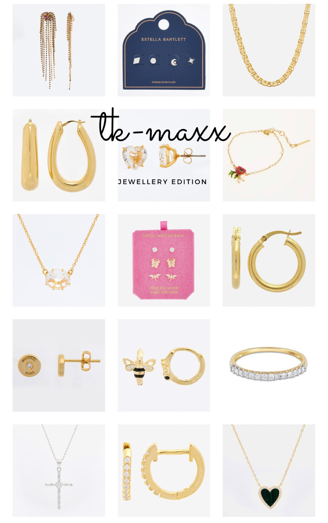 jewellery on the tk-maxx that i’m absolutely loving right now! so many great statement pieces!!! shop now 🫶🏻🫶🏻🫶🏻

#LTKFind #LTKGiftGuide #LTKunder100