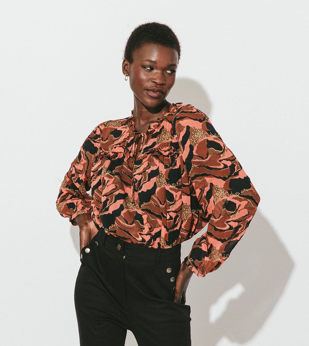 Shop Octavia Printed Blouse | Cleobella | Cleobella LLC