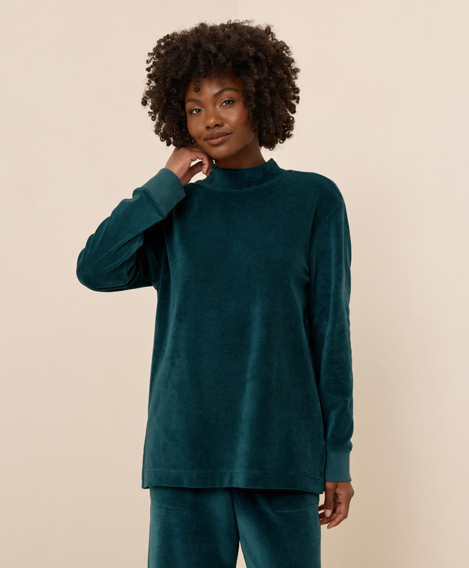 Women’s Pure Velour Cozy Pullover made with Organic Cotton | Pact | Pact Apparel