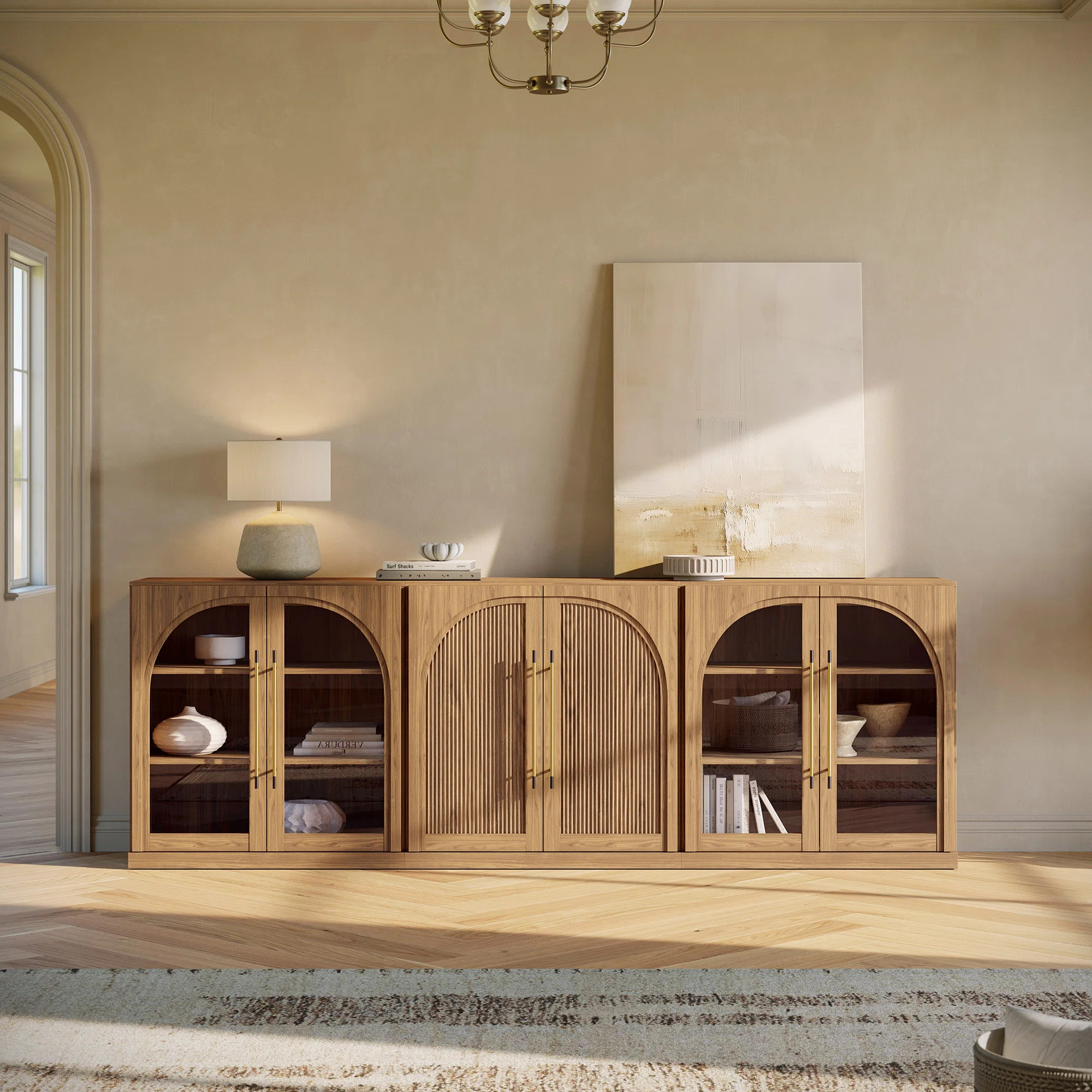 Latitude Run® 3-Piece Modular Buffet Cabinet with Storage - C+2A - Ebony & Reviews - Wayfair Can... | Wayfair North America