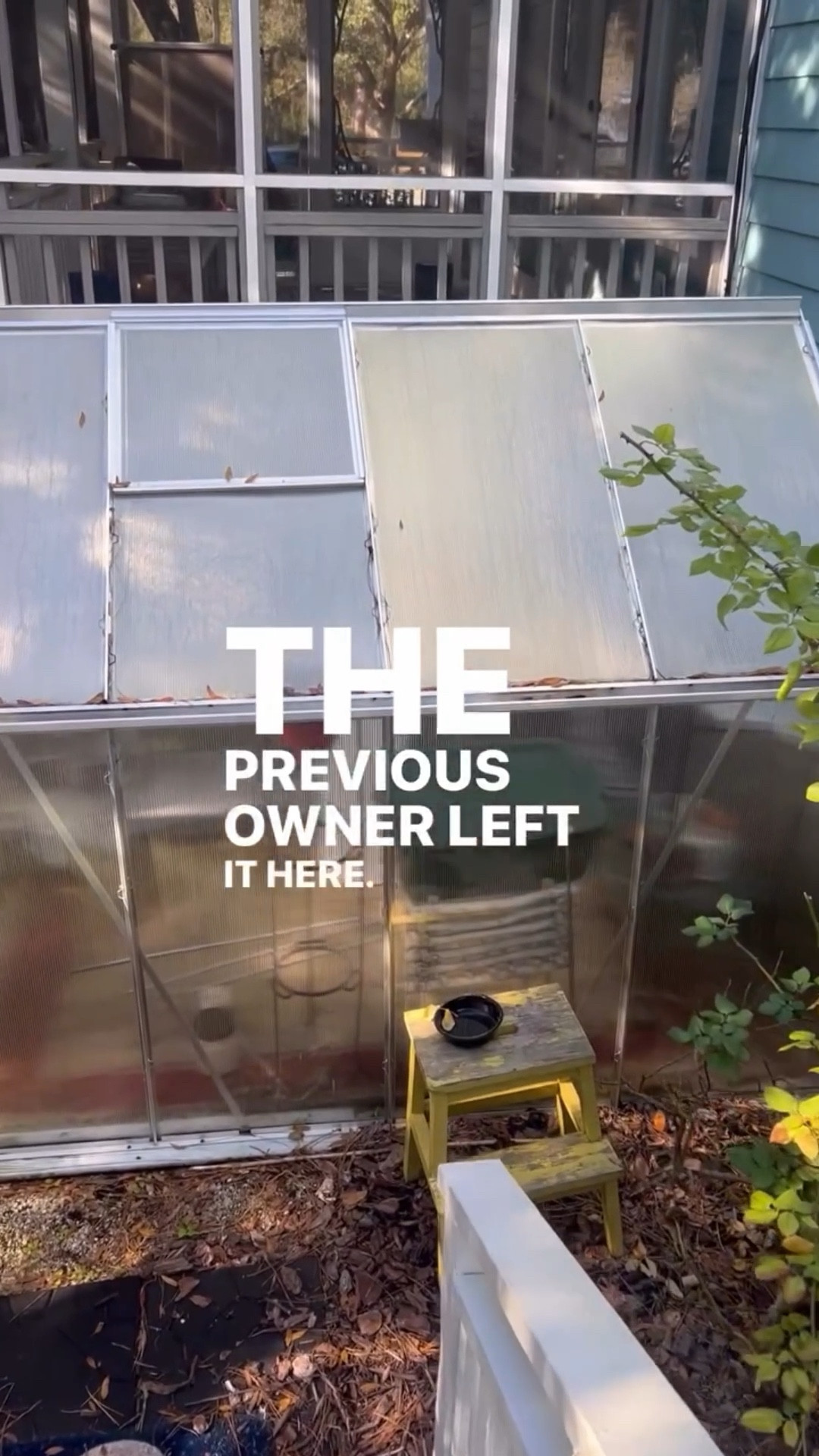 New house! I have this greenhouse in my yard that the previous owner left but I want to remove it. I need more yard room for my dog. I’m not quite sure how I’m going to do this yet 🤔
#greenhouse #renovation #diy #landscaping #newhomeowner

#LTKHome #LTKvlog #LTKstorytime