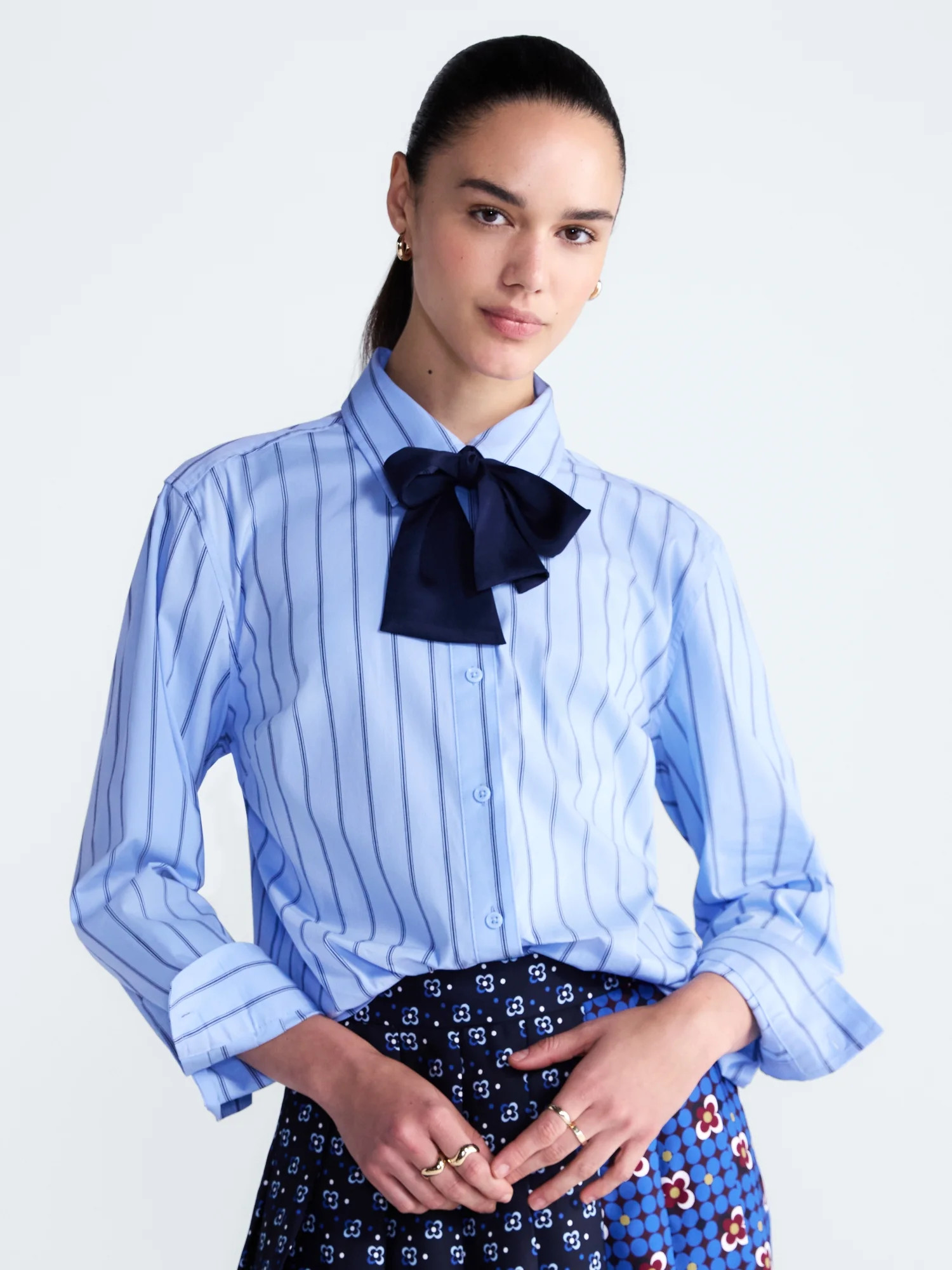 Free Assembly Women's and Women's Plus Long Sleeve Cropped Satin Tie Shirts, XS-4X | Walmart (US)