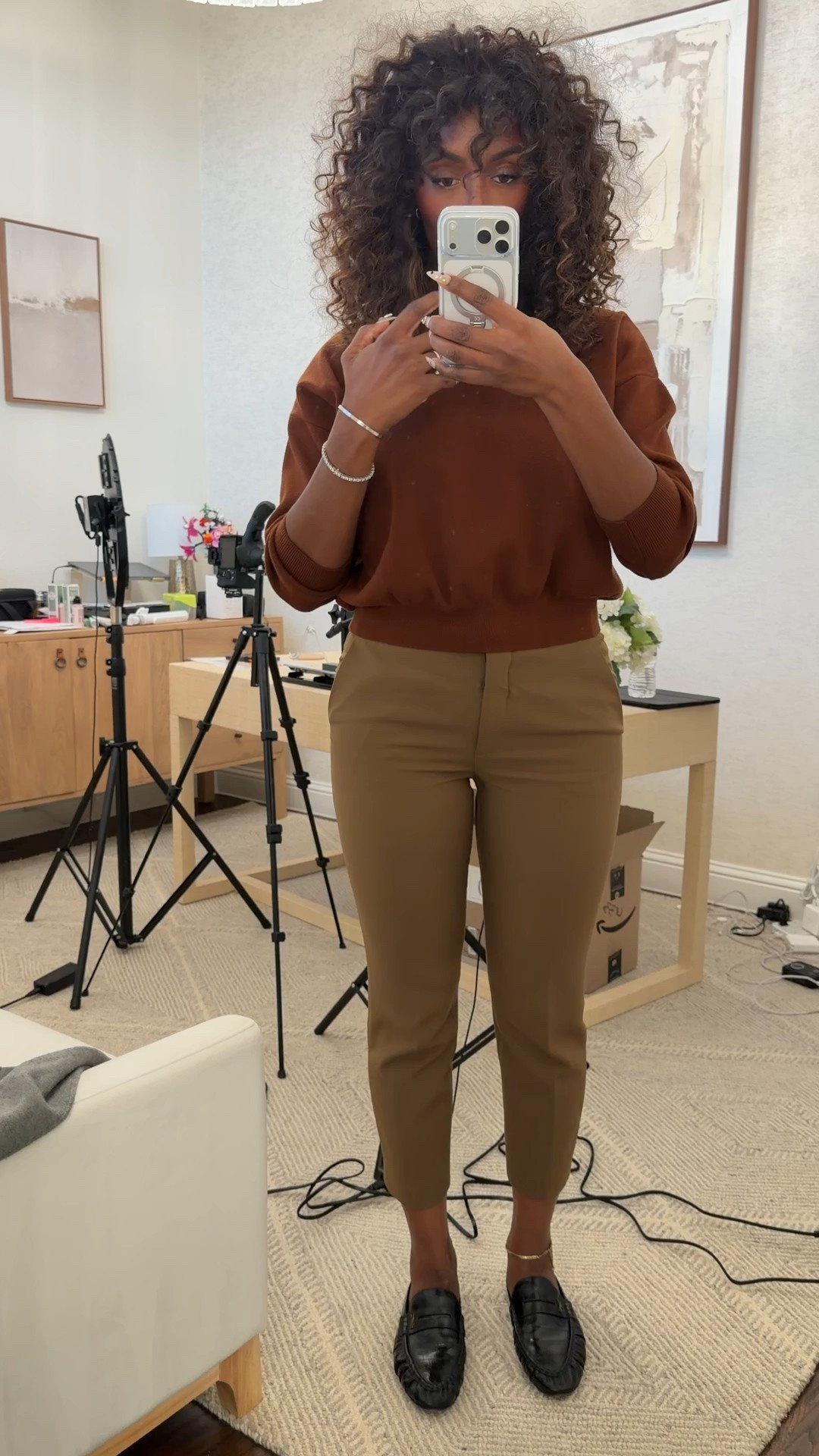 Relaxed business casual ootd 

#LTKdayinmylife #LTKmomlife #LTKootd