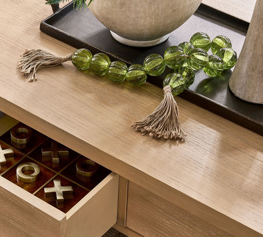 Green Glass Beaded Rope | Pottery Barn (US)