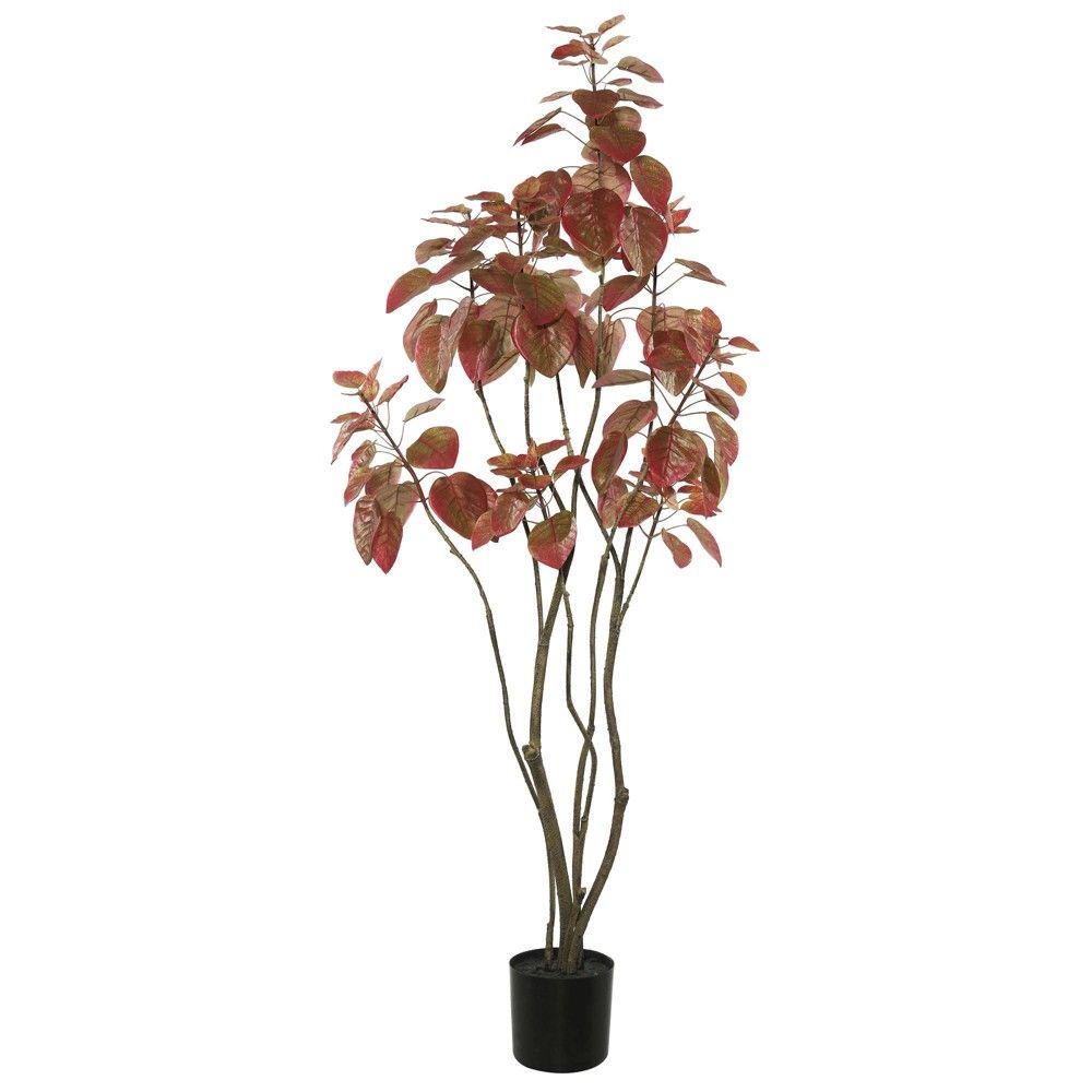 Artificial Rogot Rurple Tree with Pot (4ft) Red - Vickerman | Target
