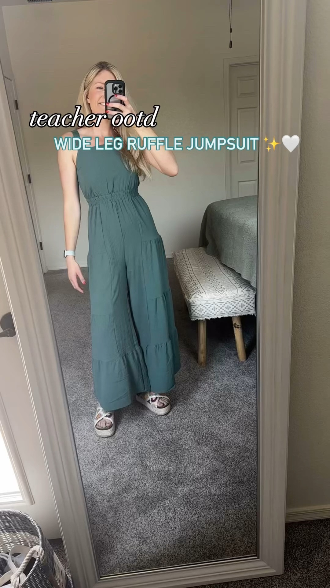 Wide Leg Ruffle Jumpsuitt

#LTKWorkwear #LTKActive #LTKStyleTip