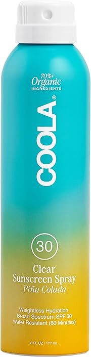 COOLA Organic Sunscreen SPF 30 Sunblock Spray, Dermatologist Tested Skin Care for Daily Protectio... | Amazon (US)
