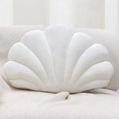 Shell Pillows,Seashell Shaped Accent Throw Pillows,Decorative Pillow Cushion Floor Pillow For Couch Bed(Ivory,18 X 13 In) | Wayfair Professional