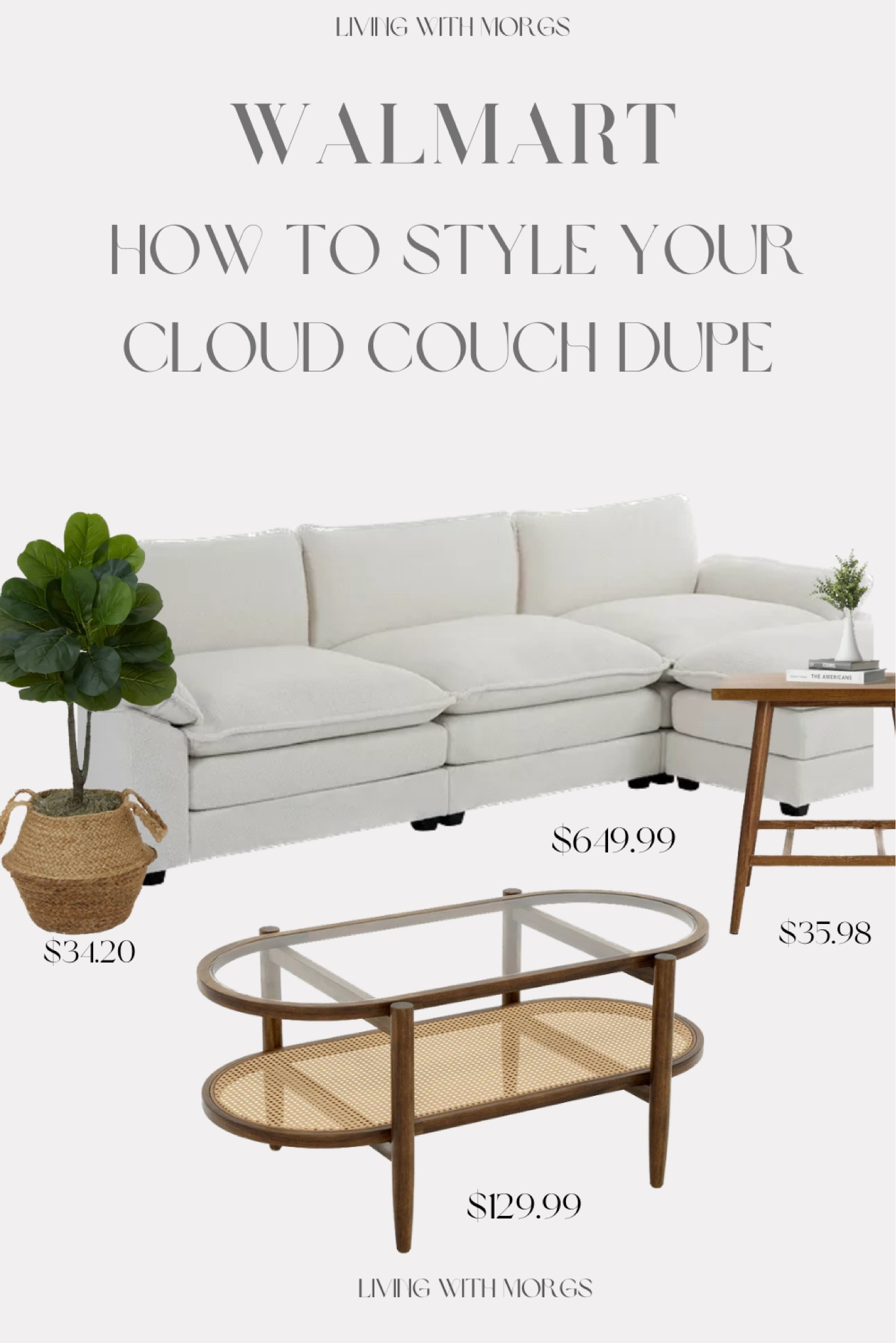 Here’s a way you could style this cloud couch dupe in your living room!

#LTKhome #LTKstyletip #LTKU