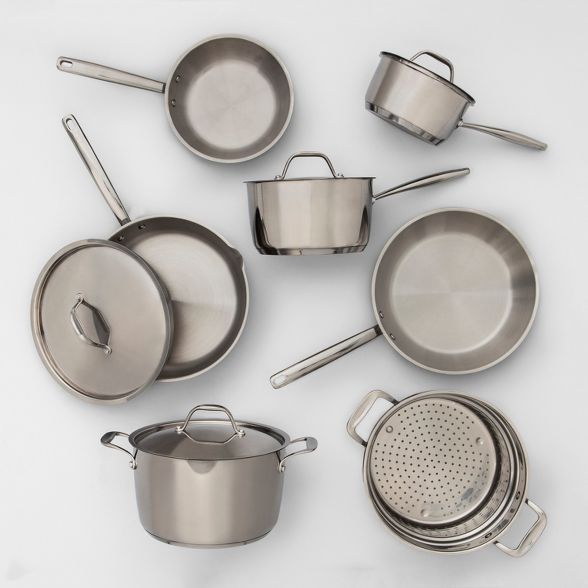 Stainless Steel Cookware Set 11pc - Made By Design™ | Target