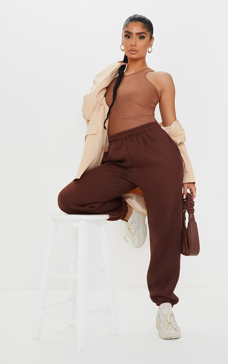 Chocolate Sweat Pant Oversized Sweatpants | PrettyLittleThing US