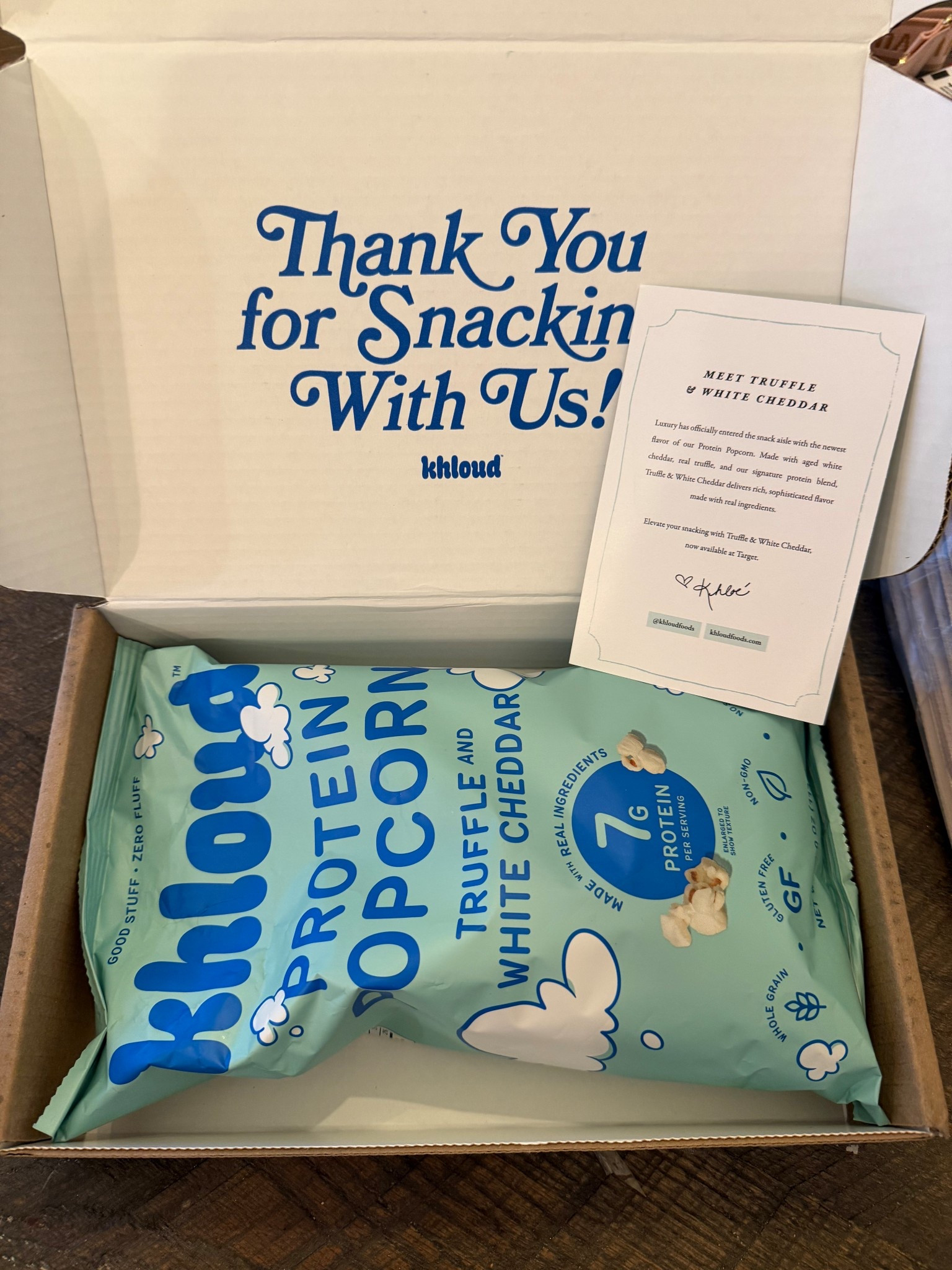 New flavor of Khloud protein popcorn! This is my favorite flavor yet! We also like the white cheddar a lot! 
7 g of protein in each serving!

#LTKmomlife #LTKOver40 #LTKfoodie