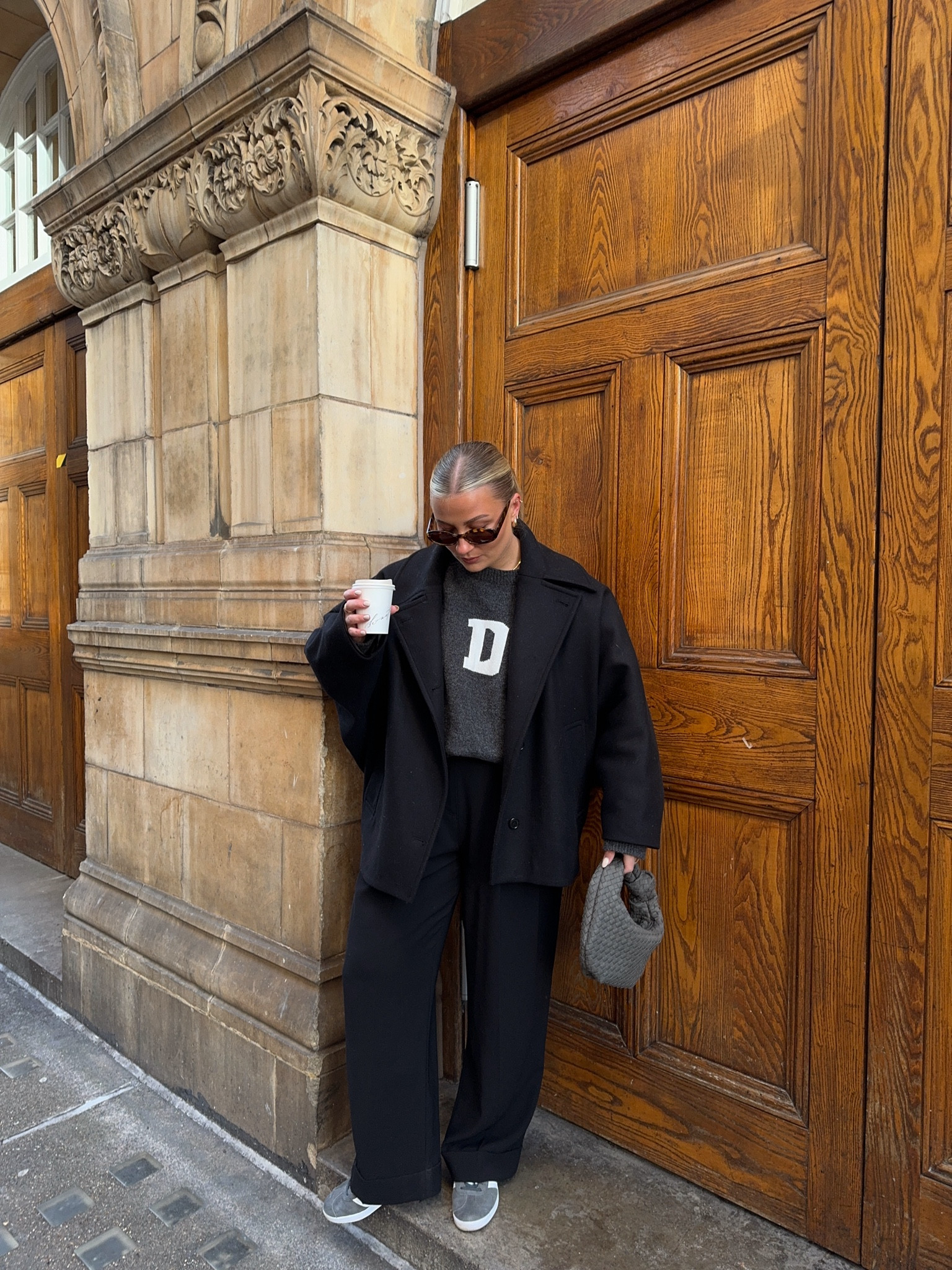 Cosy casual outfits all January 👏🏼

Adanola jumper (I wear size S) M&S trousers, grey anthropology bag, grey gazelles and I’ve also linked a similar coat! 

#LTKSeasonal #LTKshoecrush #LTKstyletip