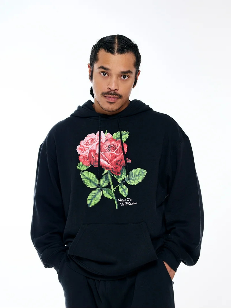 Hija De Tu Madre, Unisex Graphic Hoodie, Roses, Sizes XS-3XL | Walmart (US)