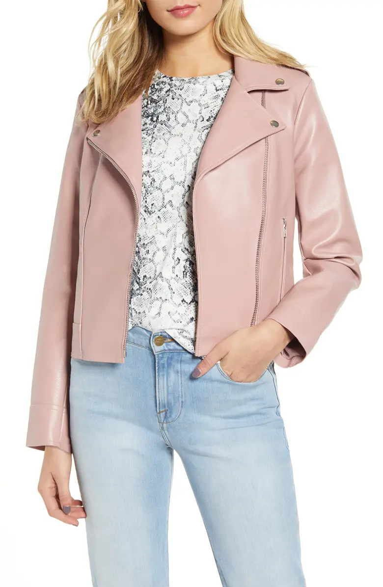 Faux Leather Moto Jacket | Nordstrom