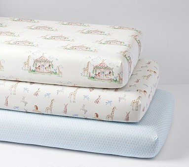 AERIN Organic Crib Sheet, Set of 3 | Pottery Barn Kids