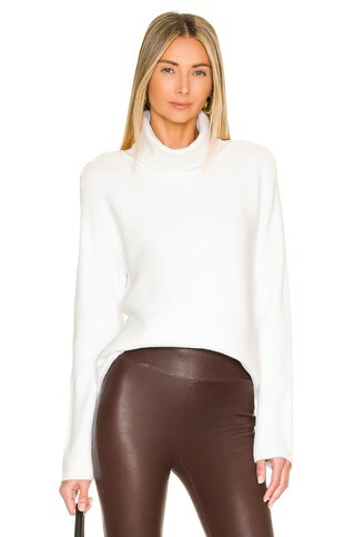 L'AGENCE Brynn Turtleneck Pullover in White from Revolve.com | Revolve Clothing (Global)