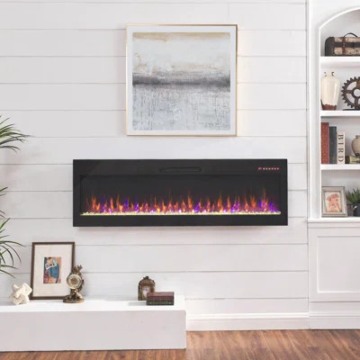 60" Recessed And Wall Mounted Fireplace | Wayfair North America