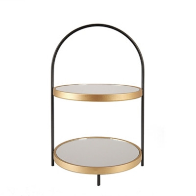 Decorative 2-Tier Mirror Tray, Black | Ashley Homestore