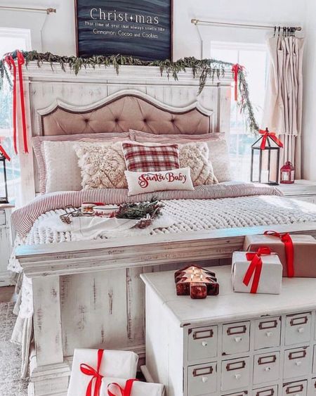 Christmas bedroom. Christmas pillows. Christmas blankets. Christmas room. #christmasdecor #holidayhomegiftguide #christmasbedroomdecor #christmasroom #LTKCyberweek 

#LTKHoliday #LTKhome #LTKSeasonal