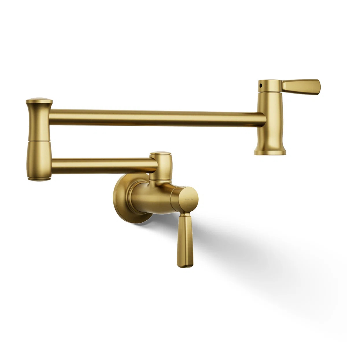 Wall-Mount Pot Filler Faucet, Swing Arm Kitchen Pot Filler Faucet K-35744-2MB | Wayfair North America