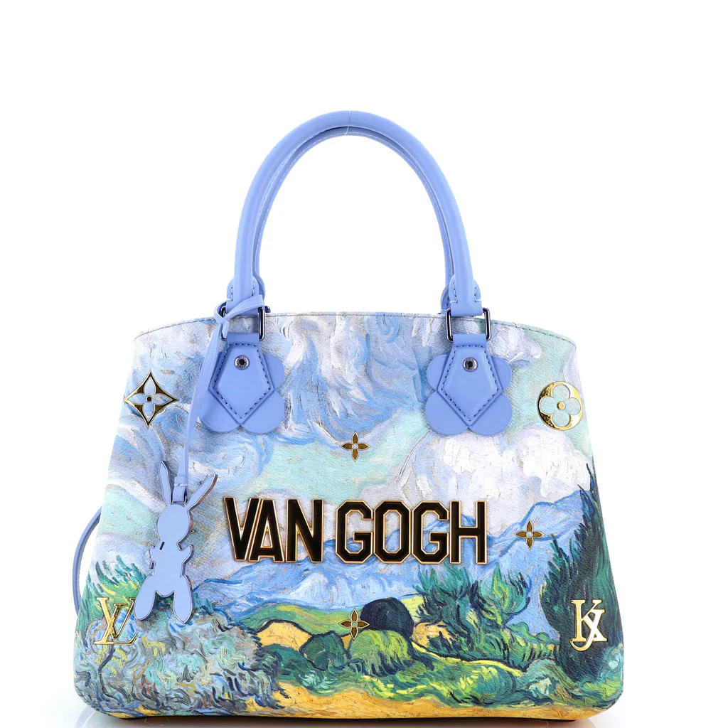 Montaigne Handbag Limited Edition Jeff Koons Van Gogh Print Canvas MM | Rebag
