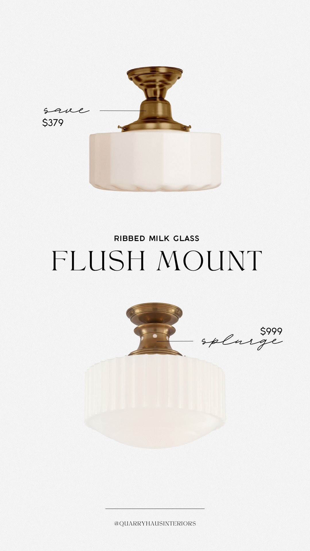 If you love the ever popular Milton Road semi flush mount from Visual Comfort, this option from Rejuvenation is a great look for less!

#LTKHome