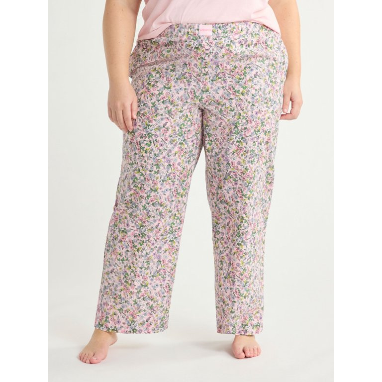 Joyspun Women's and Women’s Plus Cotton Poplin Sleep Pants, Sizes XS to 3X | Walmart (US)