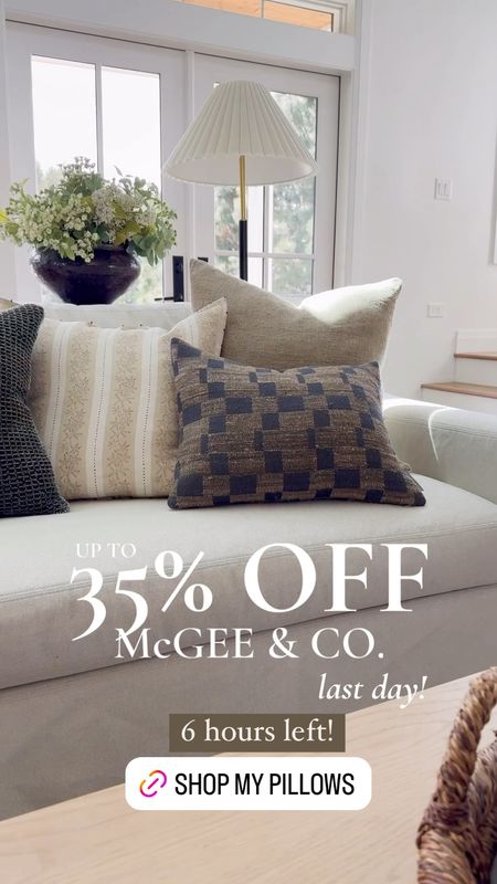 A few hours left to save up to 35% at McGee & co! Plus FREE SHIPPING! 

Pillows, home decor, MDW, sale, vase, pot, shelf decor, coffee table decor 

#LTKFindsUnder100 #LTKSaleAlert #LTKHome