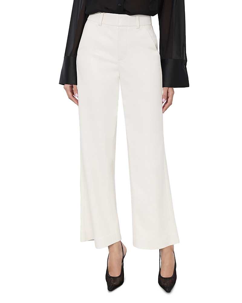 Alice and Olivia Alexander Faux Leather High Rise Slim Straight Ankle Trousers | Bloomingdale's (US)
