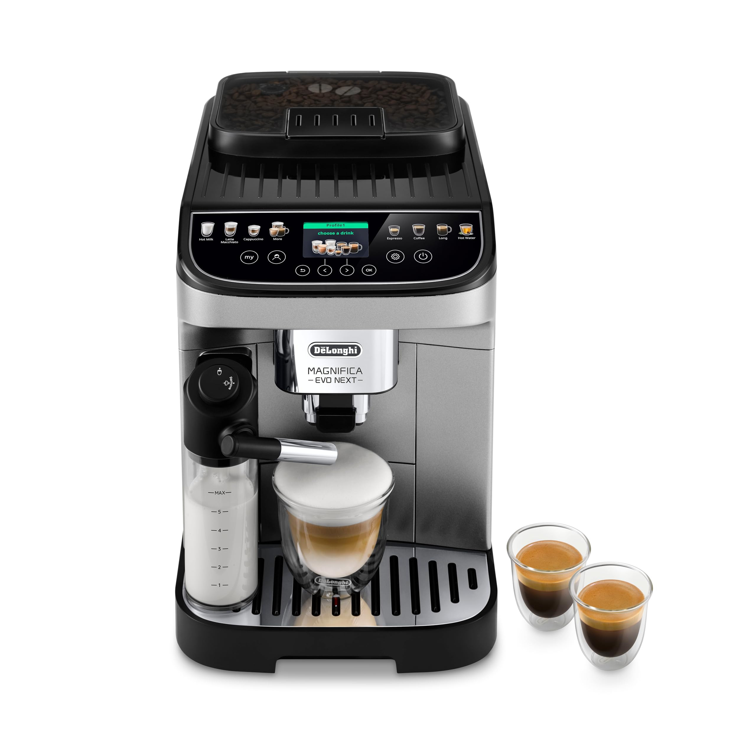 De'Longhi Magnifica Evo Next Fully Automatic Espresso Machine - Programmable Coffee Maker with Gr... | Amazon (US)