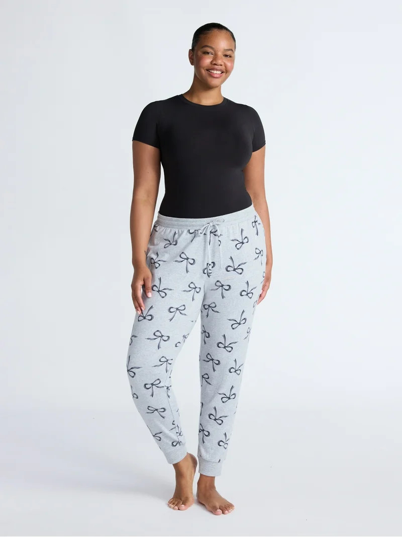 Joyspun Women's Cozy Lounge Collection Hacci Knit Sleep Joggers, 29'' Inseam, Sizes XS-3X | Walmart (US)
