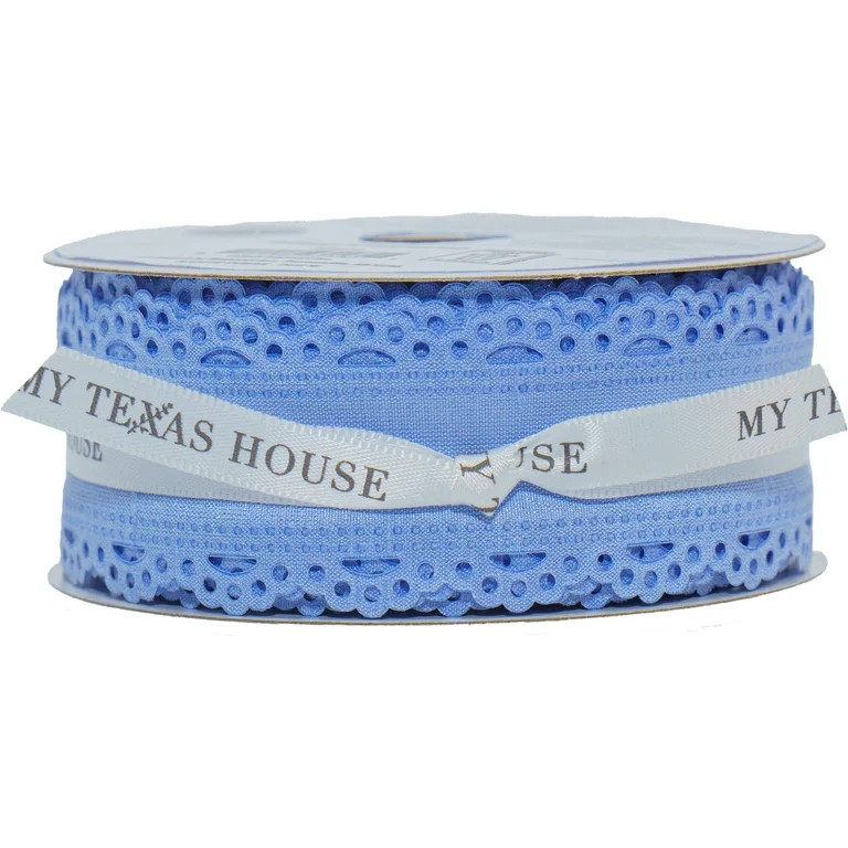 Scalloped Ribbon, Blue, 18', by My Texas House | Walmart (US)