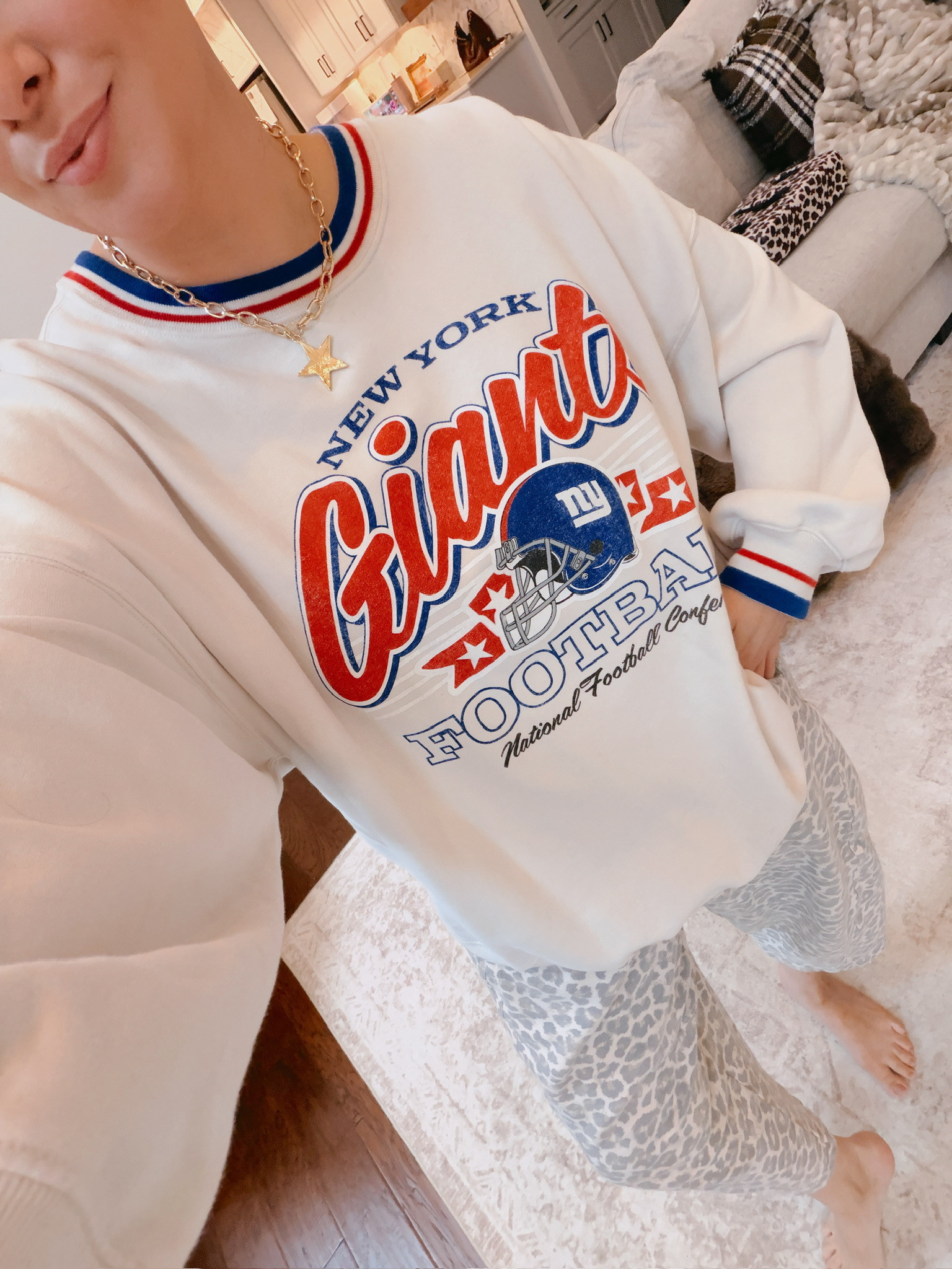 Wearing an XL in the sweatshirt and a large in the pants 

 #LTKSeasonal #LTKMidsize