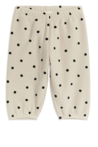 Fleece-Jogginghose – Weiß/Schwarz – Children – ARKET AT | Arket EU