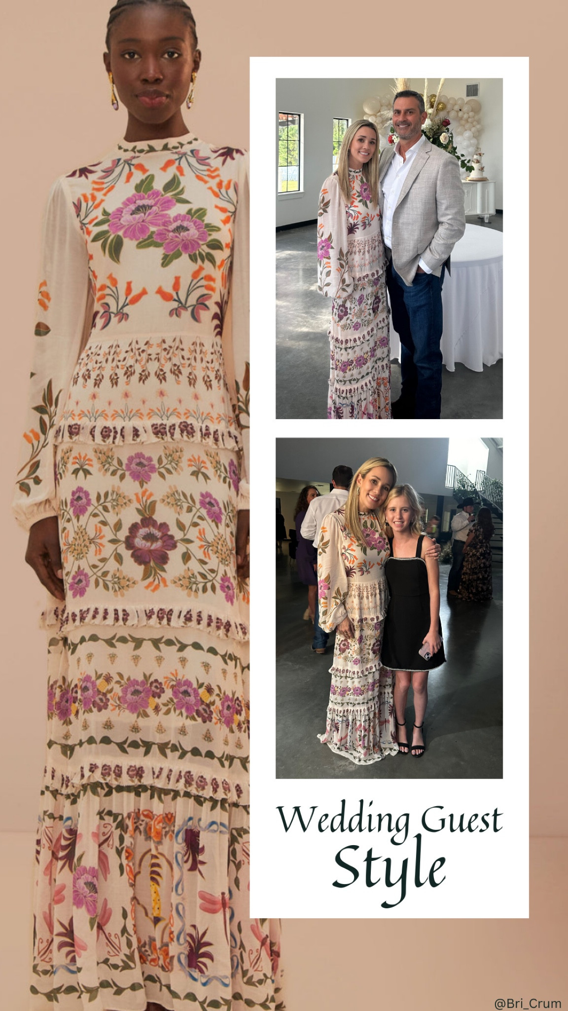 Wedding Guest Dress 🩷🩷🩷 This Farm Rio dress made me feel like a million bucks, and I received so many compliments! Floral Boho Maxi Dress for the win! #countrywedding 

#LTKOver40 #LTKWedding #LTKStyleTip