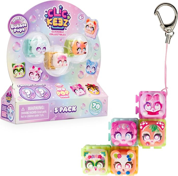Clickeez Series 3 5-Pack | 5 Collectible Character Keyboard Keys Click and Clack | Create Your Ow... | Amazon (US)
